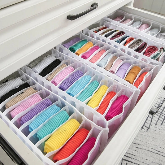 Storage wardrobe socks shelf divider