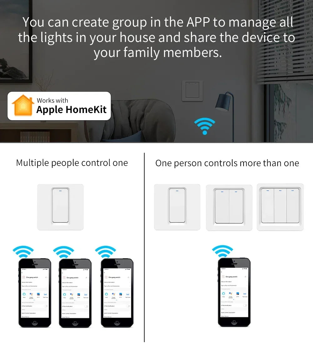 Homekit Smart WiFi Push Button